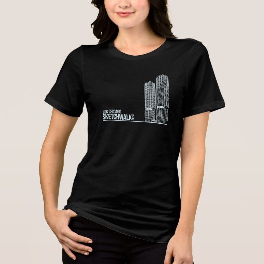 Sketchwalk Chicago-Women's Shirt (Vorderseite)