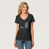 Sketchwalk Chicago Women's Tri Blend V Nacken T-Shirt (Vorderseite Vollansicht)