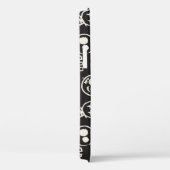 Sketchy Black Skull Nahtlose Tapete Case-Mate iPhone Hülle (Rückseite / Rechts)