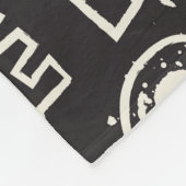 Sketchy Black Skull Nahtlose Tapete Fleecedecke (Ecke)