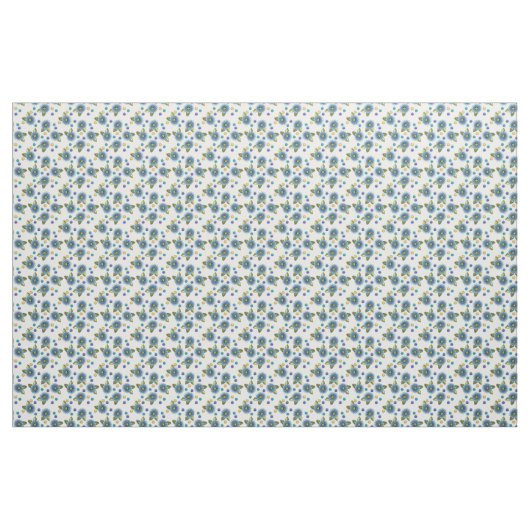 Sketchy Blue Blume Stoff (Yard (91,4 cm))