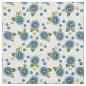 Sketchy Blue Blume Stoff (Muster)