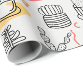 Sketchy Cacti Delight Geschenkpapier (Rolleneckpunkt)