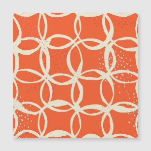 Sketchy Circles trendy Nahtlos Design Magnetkarte