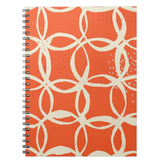 Sketchy Circles trendy Nahtlos Design Notizblock (Vorderseite)