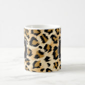 Sketchy Classic Leopard Muster mit benutzerdefinie Kaffeetasse (Mittel)