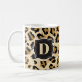 Sketchy Classic Leopard Muster mit benutzerdefinie Kaffeetasse (Links)