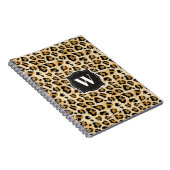 Sketchy Classic Leopard Muster mit benutzerdefinie Notizblock (Rechte Seite)