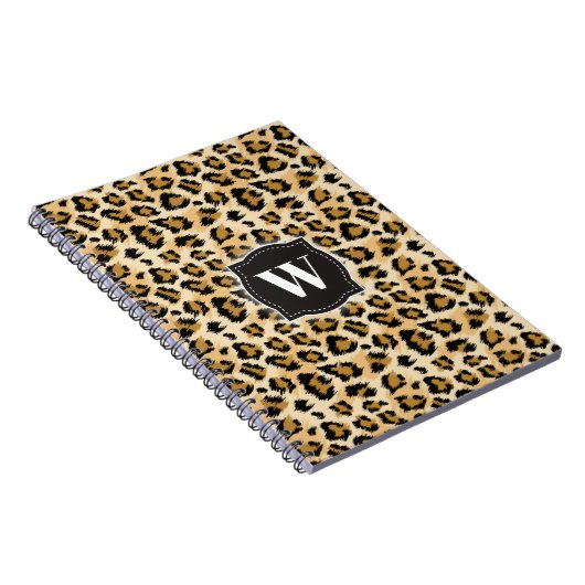 Sketchy Classic Leopard Muster mit benutzerdefinie Notizblock (Rechte Seite)