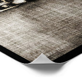 Sketchy Electric Guitar Poster (Ecke)