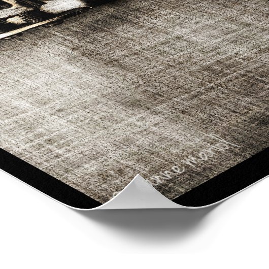 Sketchy Electric Guitar Poster (Ecke)