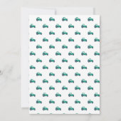 Sketchy Green Tractor Farm Windmill 1. Geburtstag Einladung (Rückseite)