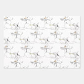 Sketchy Hund Weihnachtswrapping Paper Flat Sheet S Geschenkpapier Set (Vorderseite 3)