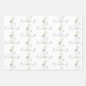 Sketchy Hund Weihnachtswrapping Paper Flat Sheet S Geschenkpapier Set (Vorderseite 2)