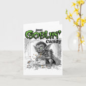 Sketchy Just Goblin’ Candy Karte (Gelbe Blume)