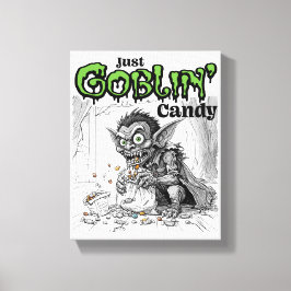 Sketchy Just Goblin’ Candy Leinwanddruck