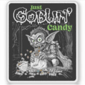 Sketchy Just Goblins Süßigkeiten für dunklere Gege Aufkleber (Vorderseite)