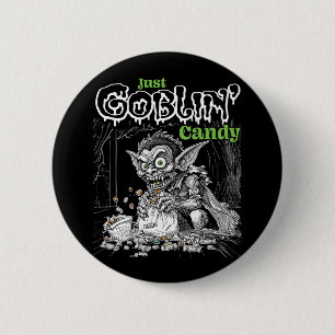 Sketchy Just Goblins Süßigkeiten für dunklere Gege Button