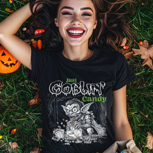 Sketchy Just Goblins Süßigkeiten für dunklere Gege T-Shirt
