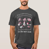 Sketchy Pyromaniac Librarian Books Front gedruckt T-Shirt (Vorderseite)