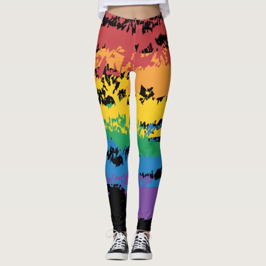 Sketchy Rainbow Leggings (Vorderseite)