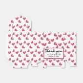 Sketchy Red Heart Gastgeschenk Hochzeit Box Geschenkschachtel (Ungefaltet)