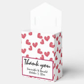 Sketchy Red Heart Gastgeschenk Hochzeit Box Geschenkschachtel (Geöffnet)