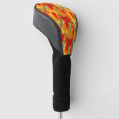 Sketchy Saxophon Gray Pattern Golf Headcover (angewinkelt)