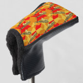 Sketchy Saxophon Gray Pattern Golf Headcover (3/4 Vorderseite)