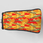 Sketchy Saxophon Gray Pattern Golf Headcover (Vorderseite)