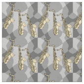 Sketchy Saxophone Muster Stoff (Muster)
