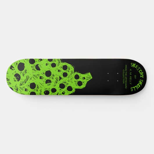 SKETCHY SKULL - Skateboard (Horizontal)