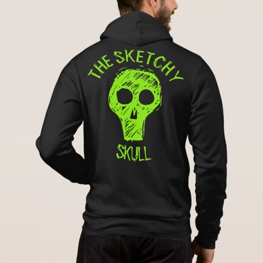 SKETCHY SKULL - T - SHIRT (Rückseite)