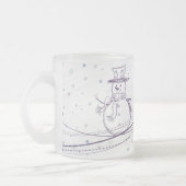 Sketchy Snowman Winter Tasse (Links)
