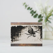 Sketchy Spider Postkarte (Stehend Vorderseite)