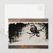 Sketchy Spider Postkarte (Vorne/Hinten)
