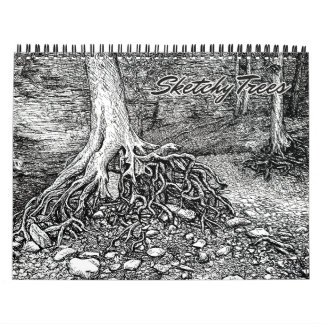 Sketchy Trees Calendar Kalender