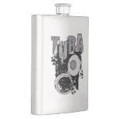 Sketchy Tuba und Text Flachmann (Rechts)