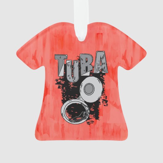 Sketchy Tuba und Text Ornament (Rückseite)