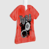 Sketchy Tuba und Text Ornament (Vorderseite)