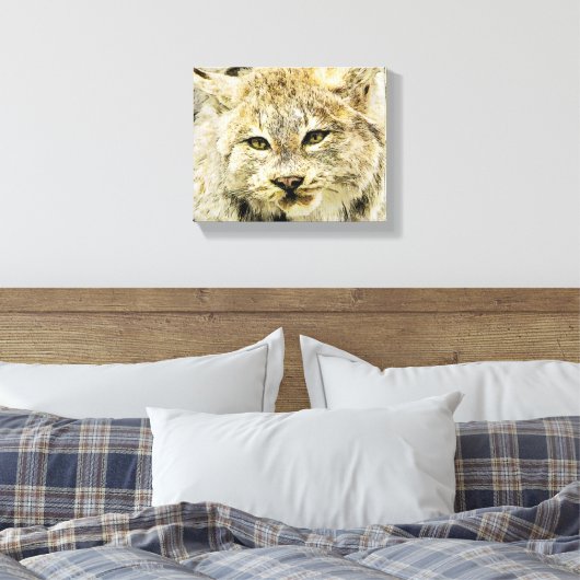 Sketchy Wildcat Leinwanddruck (Insitu (Schlafzimmer))
