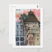 Skethchbook pages. Málaga. Markers Postkarte (Vorne/Hinten)