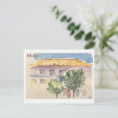 Skethchbook-Seiten. Málaga Postkarte (Stehend Vorderseite)