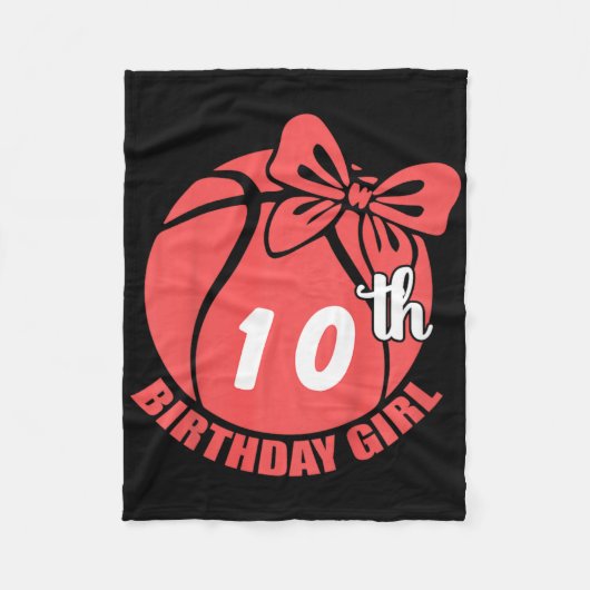 Sketll 10. Geburtstag Sketll Spieler  Fleecedecke (Vorderseite)