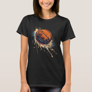 Sketll Aquarell Sketll Rahmen Farbige Zeichnung T-Shirt