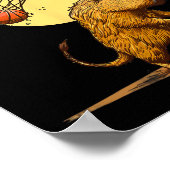 Sketll Capyra Slam Dunk Bll Player Sketch Lover Poster (Ecke)