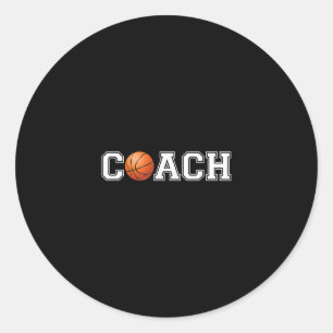 Sketll Coach Sport-Coaching-Team Cheftrainer  Runder Aufkleber