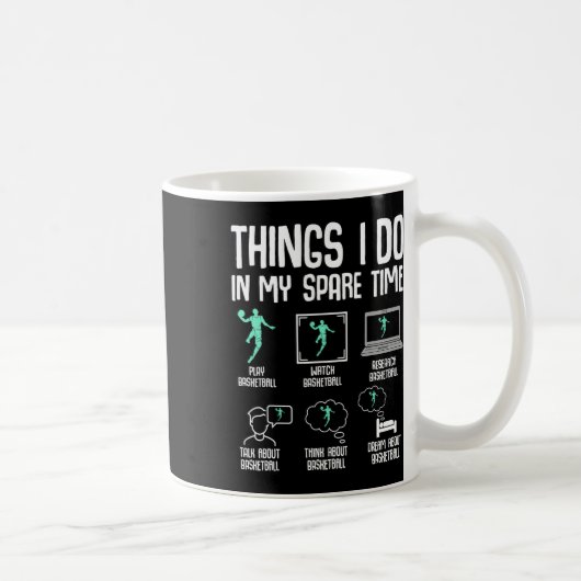 Sketll Dinge, die ich in meiner Freizeit tue, Kind Kaffeetasse (Rechts)