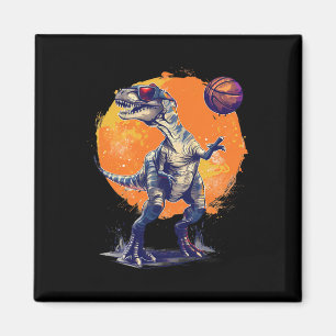 Sketll Dino T-Rex Kunstwerk Zeichnung Sketll Fan  Magnet