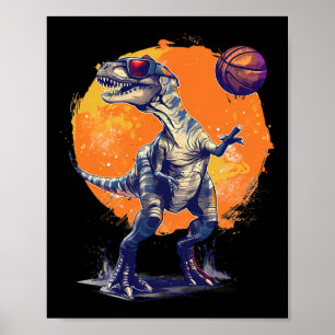 Sketll Dino T-Rex Kunstwerk Zeichnung Sketll Fan  Poster